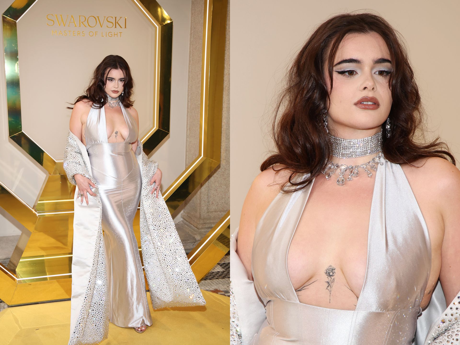 Barbie Ferreira na wystawie Swarovskiego