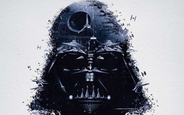 Fragment plakatu promującego wystawę Star Wars Identities