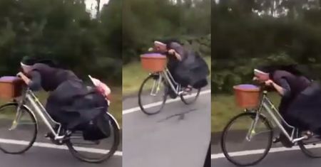 HIT SIECI: Polska zakonnica pędzi na rowerze w Hiszpanii!
