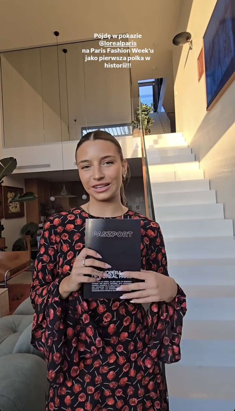 Julia Wieniawa chwali się, że przejdzie w pokazie L'Oreal Paris