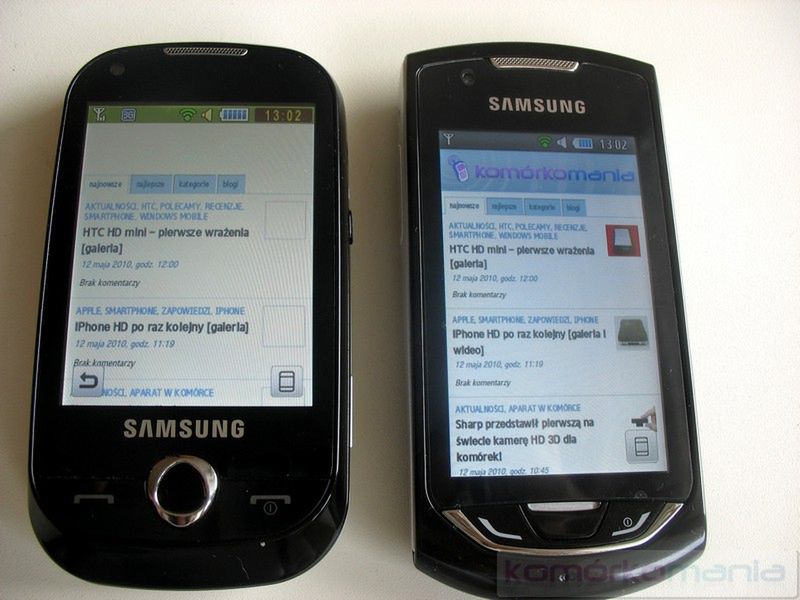 Samsung Monte czy Corby Pro - porównanie 9