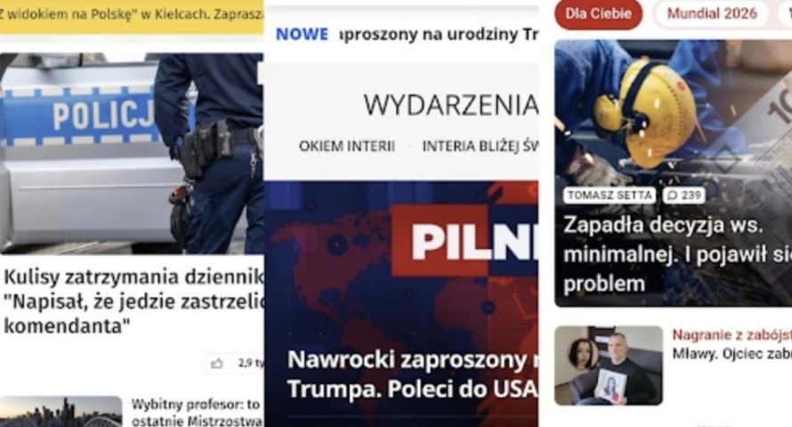 Polskie portale w globalnej elicie. Onet, WP i Interia w TOP50 serwisów newsowych