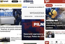screeny: Onet, Wirtualna Polska, Interia