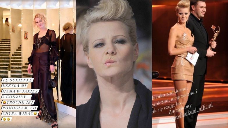 Małgorzata Kożuchowska wspomina stare kreacje z Telekamer