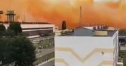 Potężna awaria w fabryce. Żółte chmury zakryły niebo nad miastem