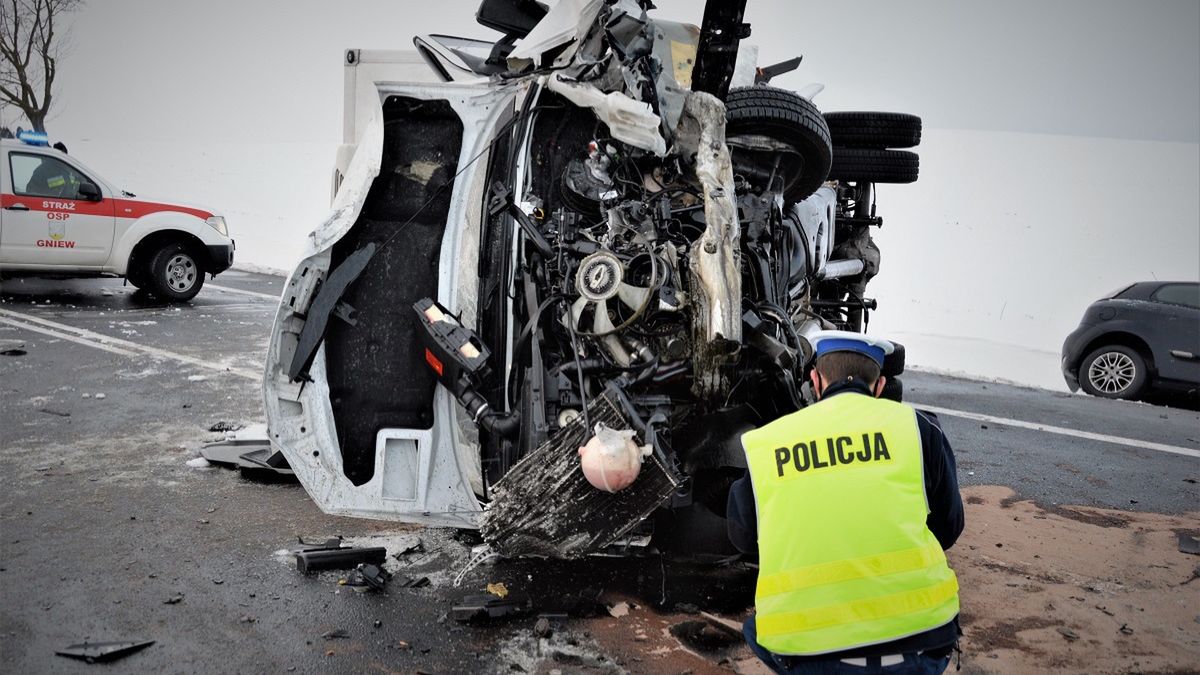 Wypadek na drodze krajowej nr 91