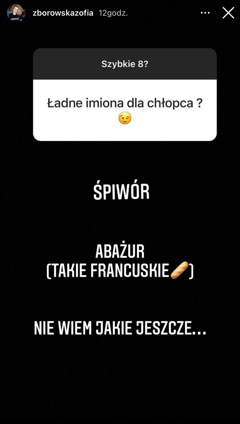 Zofia Zborowska wybrała imiona dla chłopca