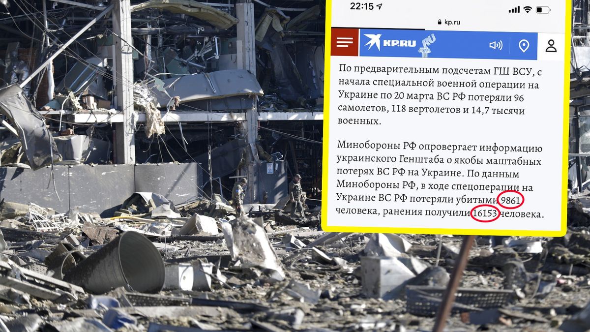 "Komsomolskaja Prawda" podała informację o blisko 10 tys. zabitych rosyjskich żołnierzach