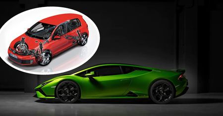 Najnowsze lamborghini ma części ze starego golfa. Zgadniesz które?