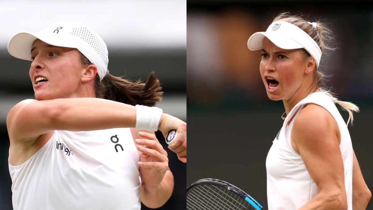 Getty Images / Clive Brunskill oraz  / Na zdjęciu: Julia Putincewa oraz Iga Świątek