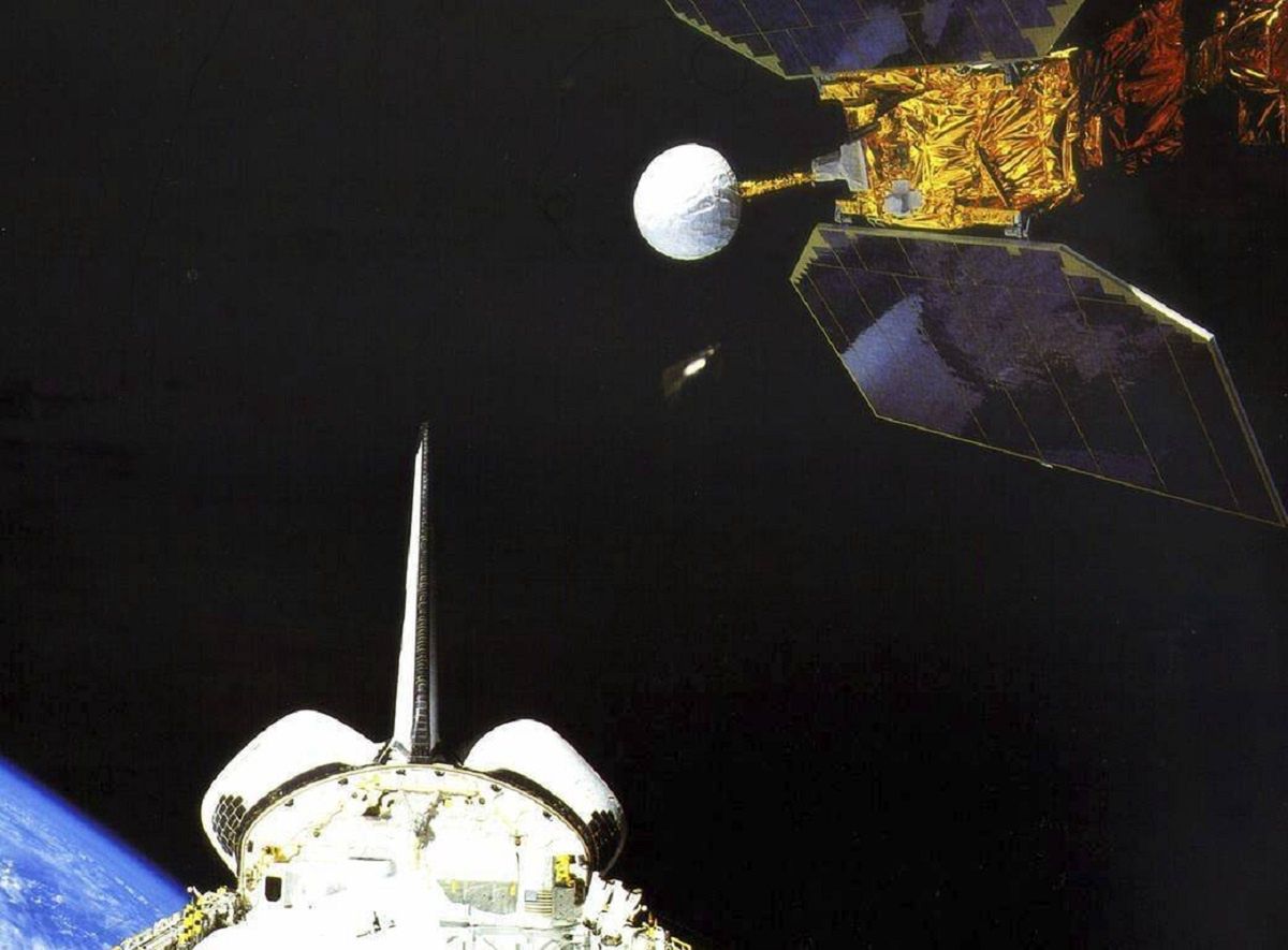 Tak wyglądał satelita w momencie wystrzelenia na orbitę