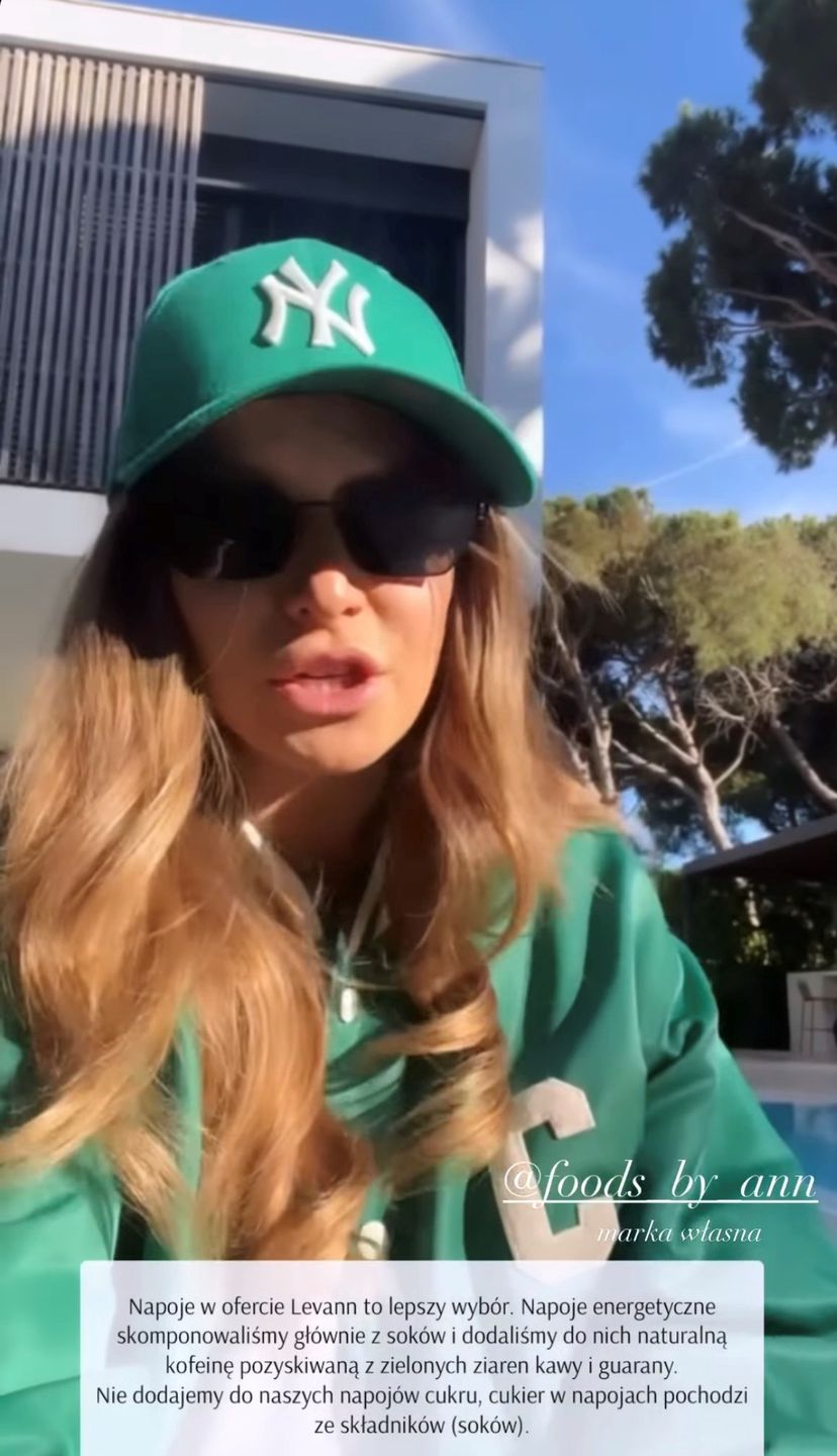 Anna Lewandowska odpowiada na krytykę "promowania energetyków"