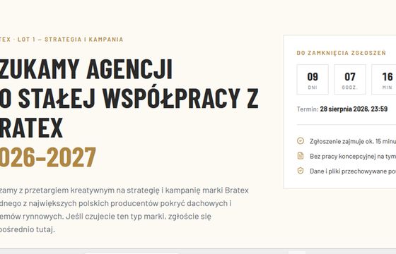 Bratex szuka agencji inaczej. Specjalna strona i CRM