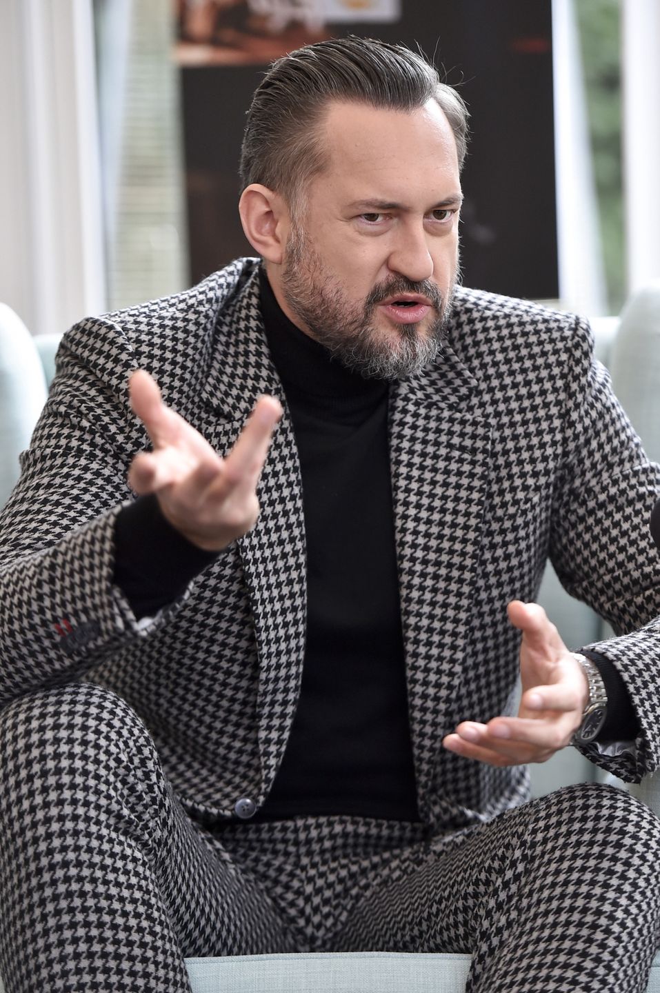 scena z: Marcin Prokop, SK:, , fot. Niemiec/AKPAbroda, broda siwa, ddtvn, portret, siwizna, Marcin Prokop