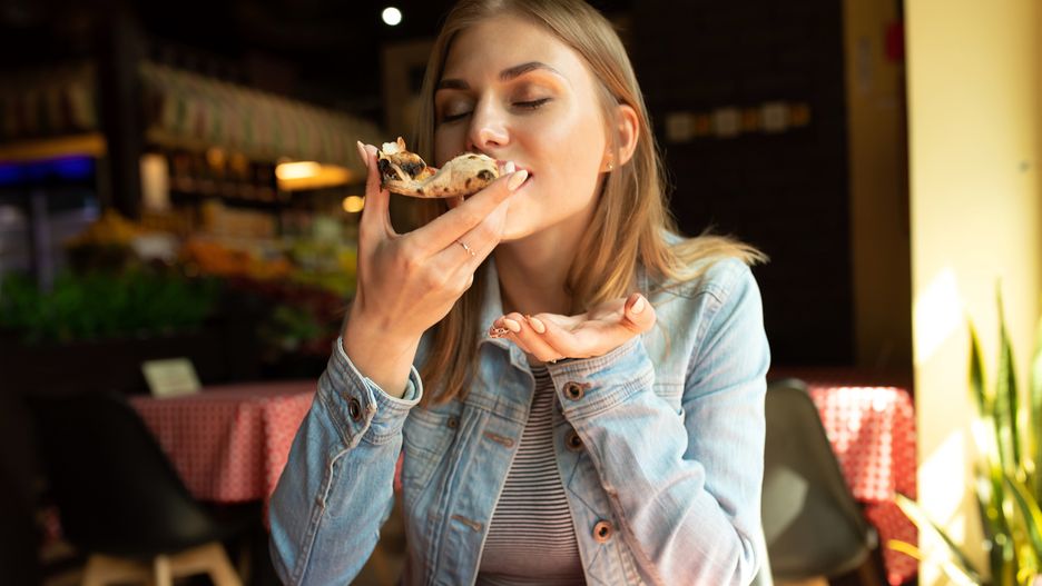 eating, woman, food, restaurant, pizza, people, couple, young, eat, lunch, happy, beautiful, dinner, cafe, meal, person, child, smile, portrait, smiling, table, sitting, beauty, love, cake, pizzeria, young adult, attractive, candid, casual, cheerful, delicious, diet, enjoyment, face, fast, female, girl, hands, happiness, holding, hungry