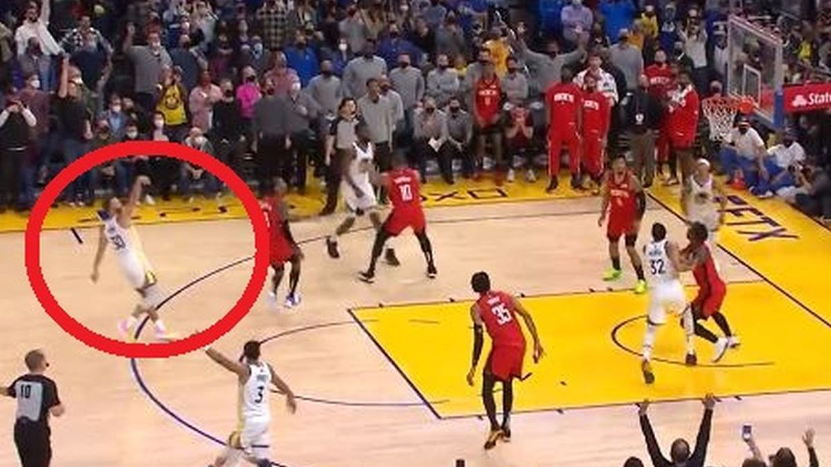 Twitter / Decydujący rzut Stephena Curry'ego