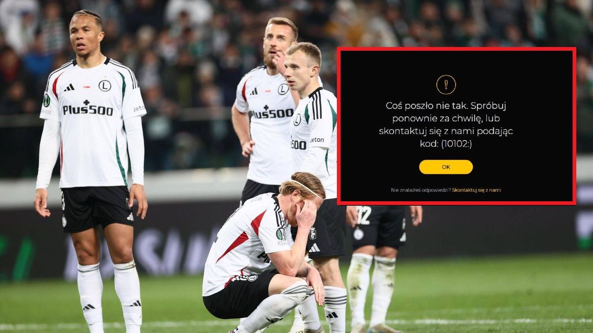 PAP / Leszek Szymański/X / Kibice masowo zgłaszali problem z transmisją meczu Legii