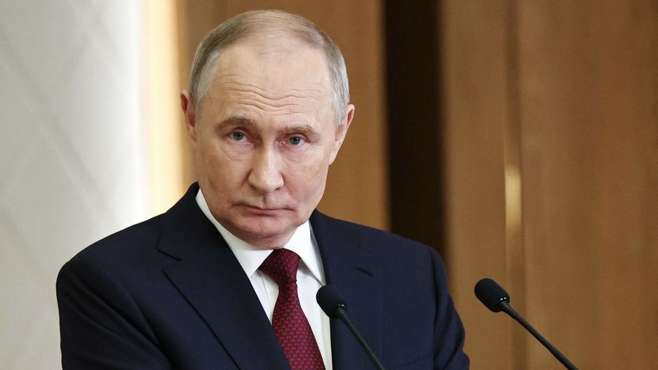 Temporary
In this pool photograph distributed by the Russian state agency Sputnik, Russian President Vladimir Putin addresses the press after attending a meeting of the Collective Security Treaty Organization (CSTO) in Astana on November 28, 2024. Russian President Vladimir Putin arrived in Kazakhstan on November 27, 2024 for a two-day trip aimed at shoring up ties with his Central Asian allies as tensions mount over the Ukraine war. Kazakhstan is a member of the Moscow-led CSTO security alliance but has expressed concern about the almost three-year conflict, which Kazakh President Kassym-Jomart Tokayev has refused to condone. (Photo by Mikhail TERESHCHENKO / POOL / AFP)
MIKHAIL TERESHCHENKO