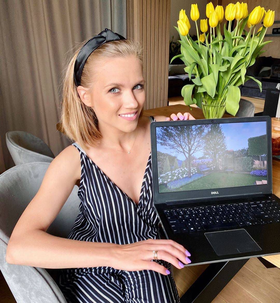 Agnieszka Kaczorowska - pokazała ogród