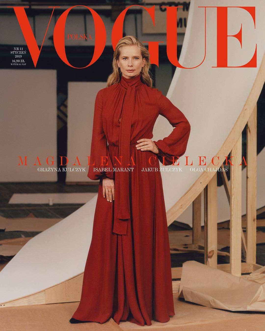 Magdalena Cielecka na okładce Vogue Polska