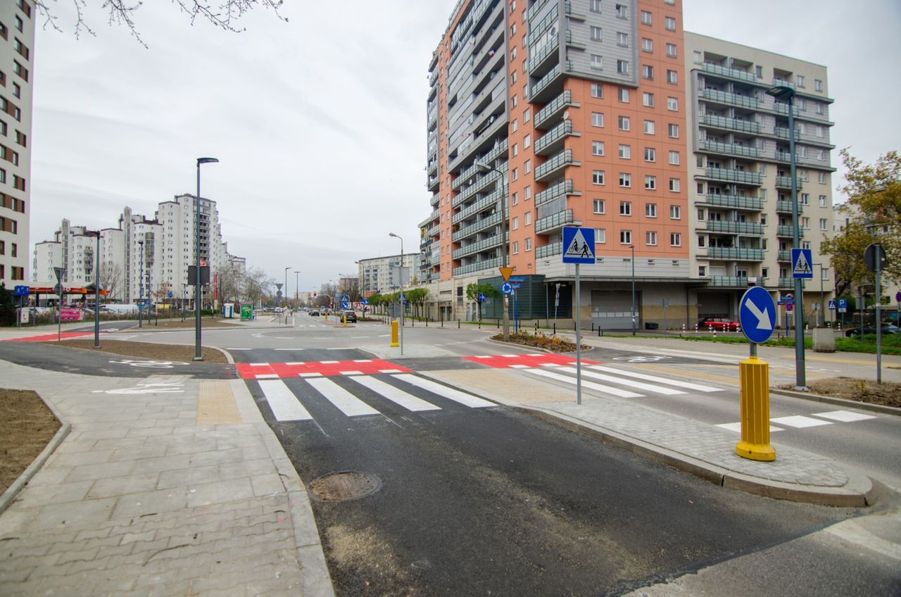 Warszawa. Zmiany na ulicy Jugosławiańskiej, fot. Zarząd Dróg Miejskich