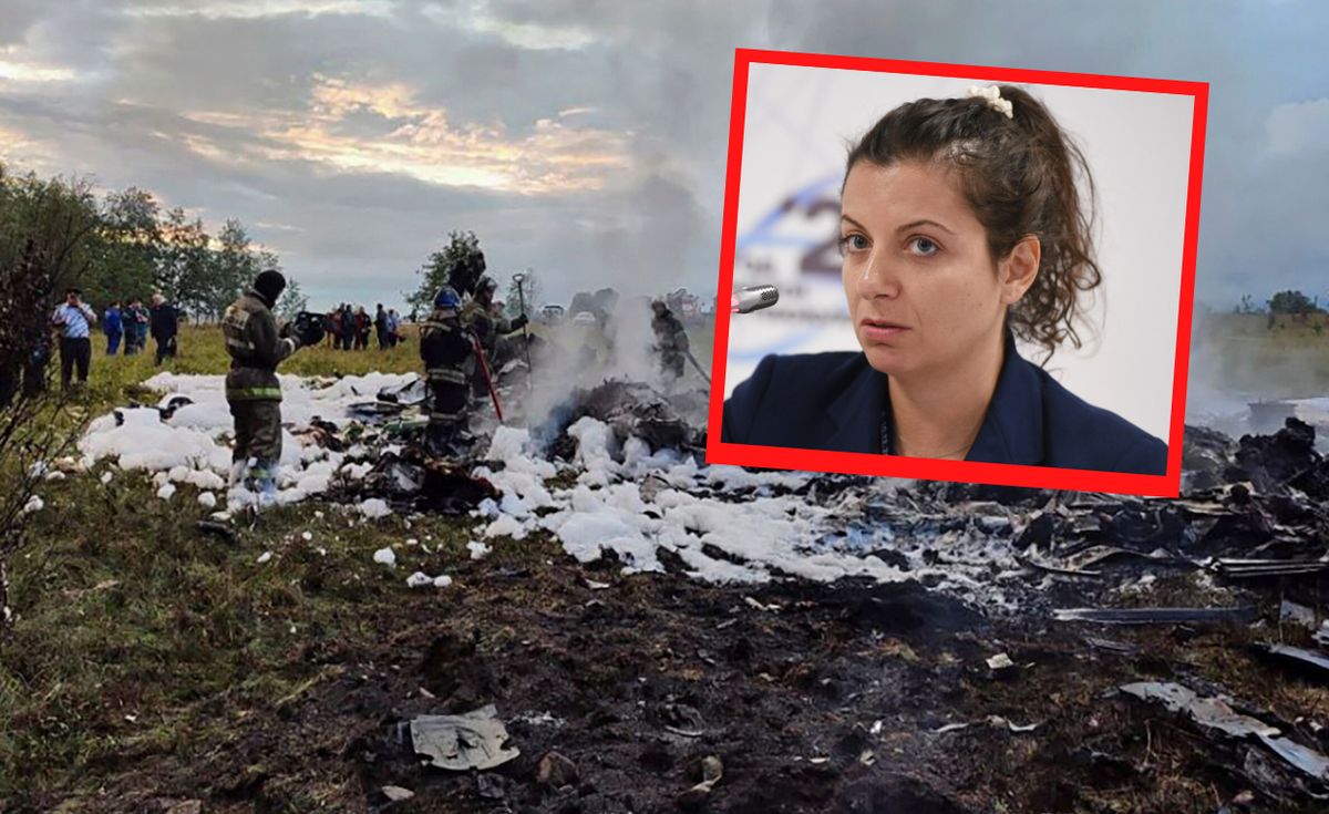 Margarita Simonian przedstawiła swoją ocenę katastrofy samolotu Prigożyna