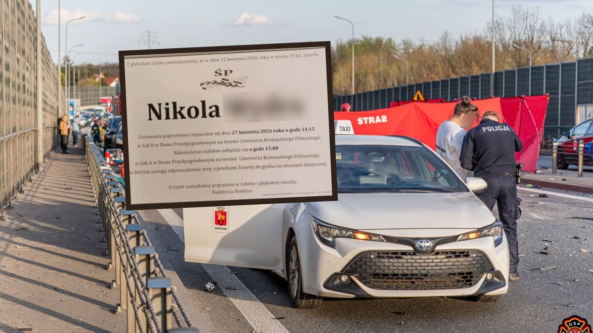 Wypadek w Łomiankach. Informacje o pogrzebie 19-latki