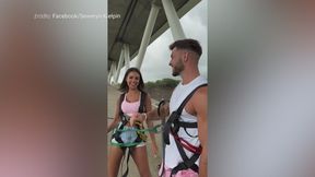 #dziejesiewsporcie: skoczył na bungee z mostu. Ze 115 metrów! To były piłkarz