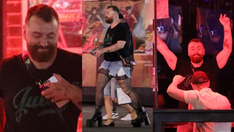 Sam Smith imprezuje w butach na ultrawysokiej platformie