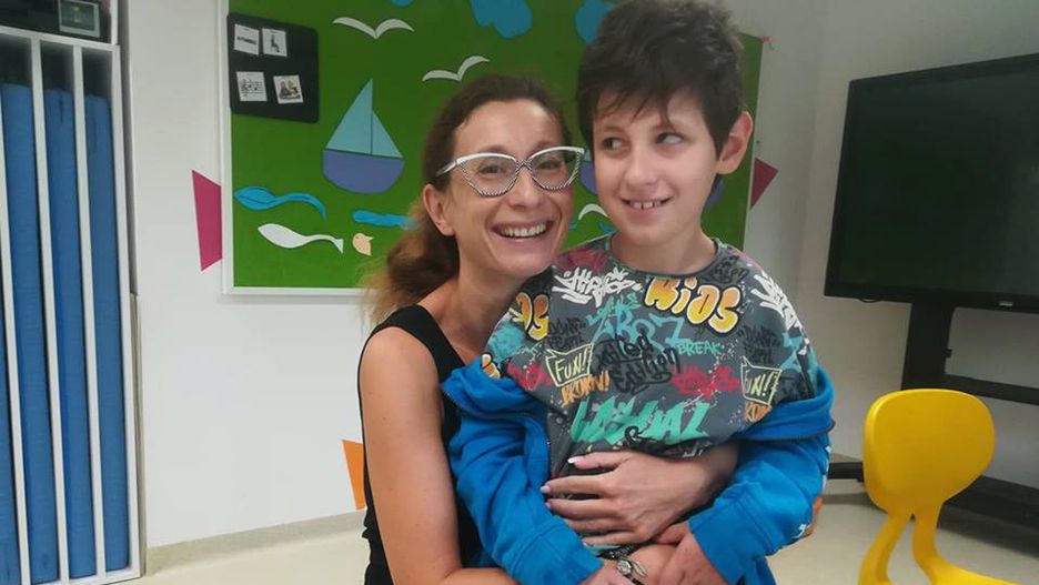 Joanna Palica z synem Alkiem