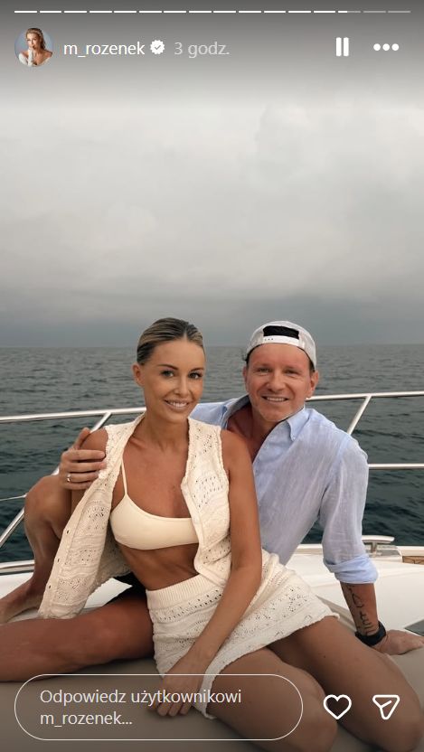 Małgorzata Rozenek-Majdan i Radosław Majdan na jachcie