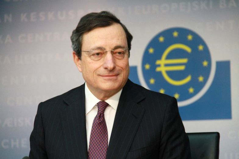 Mario Draghi stoi na czele Europejskiego Banku Centralnego.