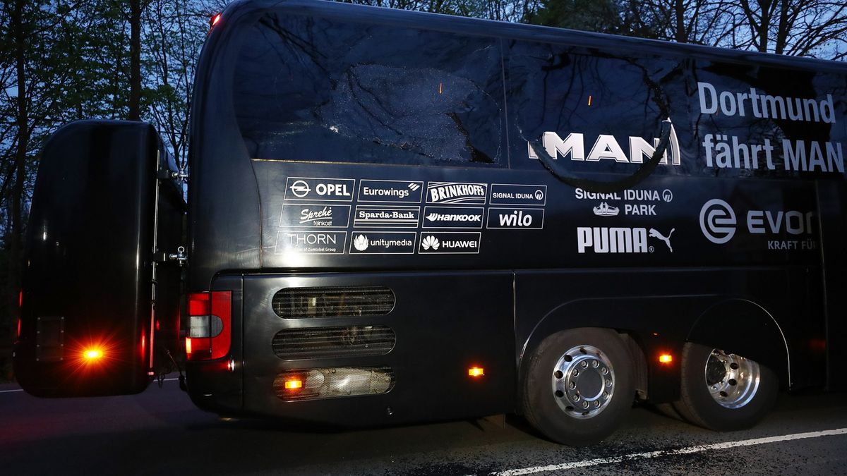 Zdjęcie okładkowe artykułu: Reuters /  / Na zdjęciu: autokar Borussii Dortmund