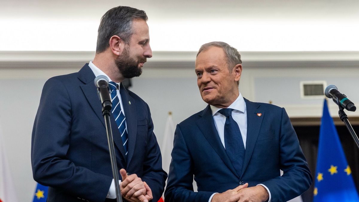 Donald Tusk (z prawej) i Władysław Kosiniak-Kamysz (z lewej)