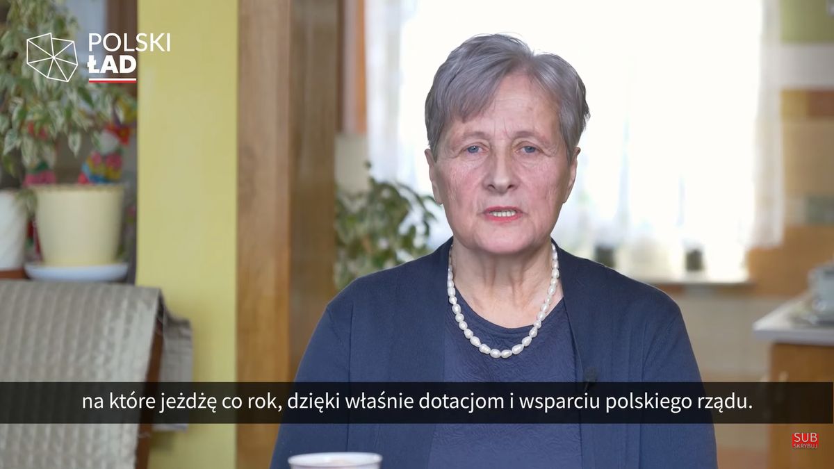 Anna Staszewska z Ostrołęki nie pierwszy raz występuje w reklamie PiS-u