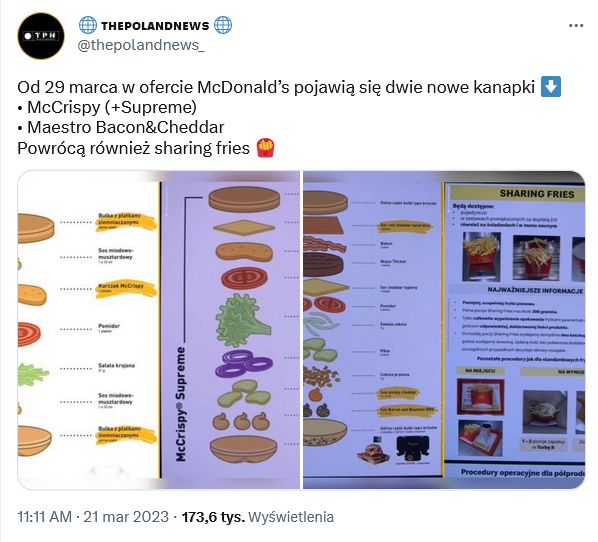 Nowe Burger McDonald's
