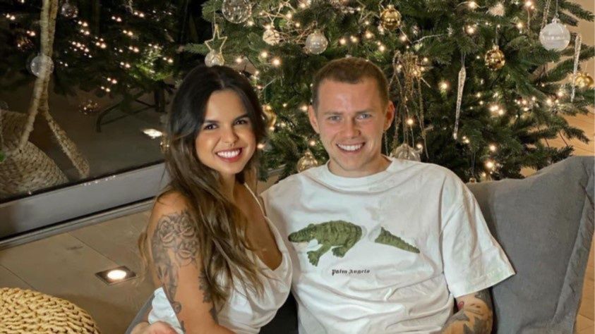 Ondrej Duda i jego partnerka Amanda