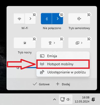 Hotspot w szybkim dostępie 