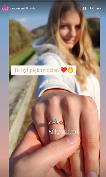 Ada chwali się pierścionkiem zaręczynowym. Ona i Michał są już narzeczeństwem