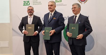 Uroczyste podpisanie listu intencyjnego ZUS, KRUS i ZOSP RP