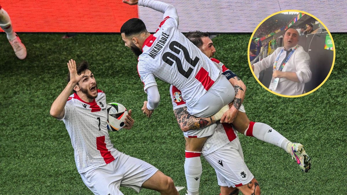 Tak zareagował, gdy Gruzini strzelili gola. Aż złapał się za serce