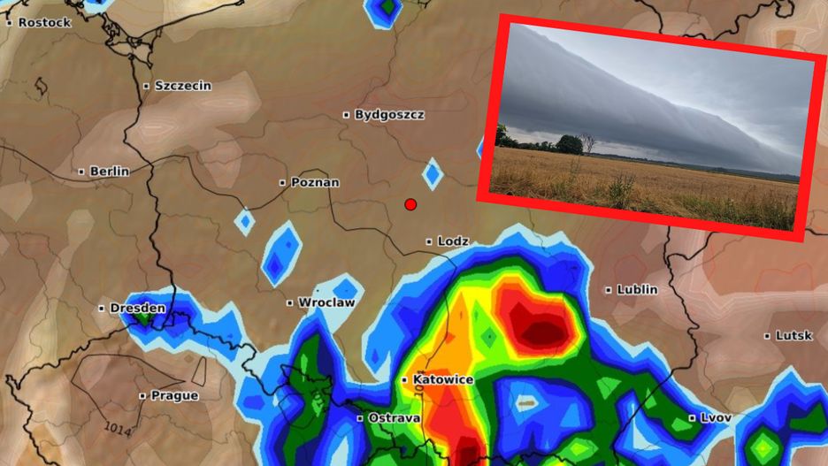 Burze na południu Polski