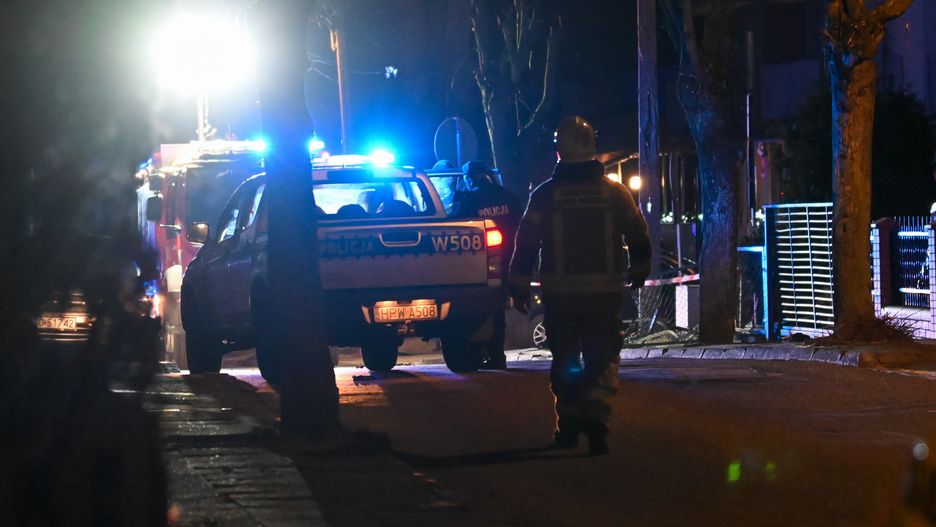 Policja podczas prac na miejscu sobotniego wypadku