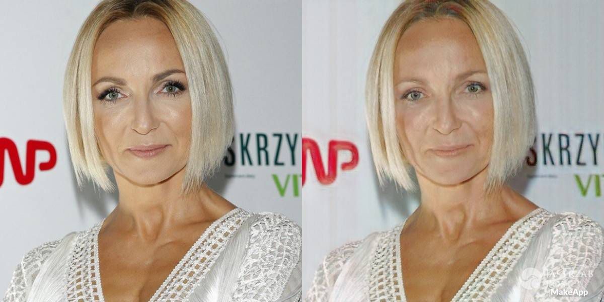 Anna Wyszkoni bez makijażu w aplikacji MAKEAPP