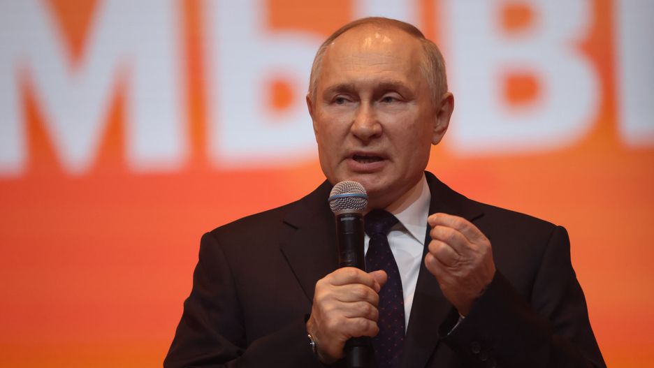 Russian President Putin Attends A Youth Forum In Moscow
MOSCOW, RUSSIA - DECEMBER 5 (RUSSIA OUT) Russian President Vladimir Putin talks during the awarding ceremony at the We Are Toghether Youth Forum, on December 5, 2022 in Moscow, Russia. President Putin visited a youth forum, hosted by State Agency for Youth Affairs. (Photo by Contributor/Getty Images)
Contributor