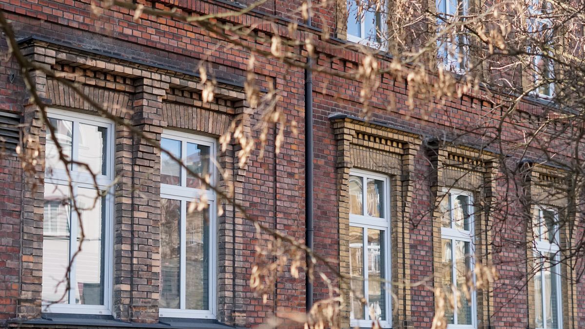 architektura, budowa, dom, stary