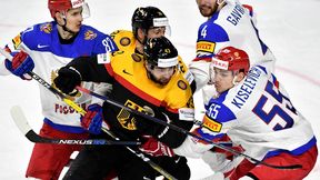 MŚ w hokeju: dziewięć goli w meczu Niemców z Rosjanami. Kanadyjczycy rozbili czerwoną latarnię