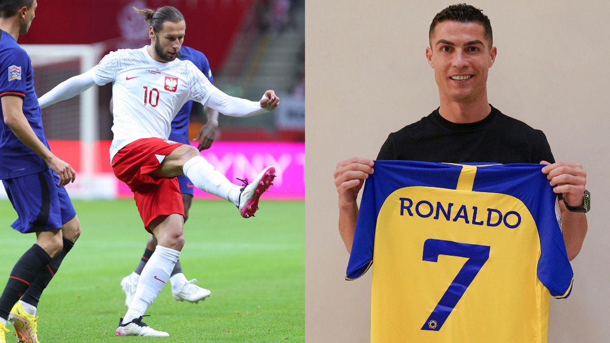 Grzegorz Krychowiak i Cristiano Ronaldo
