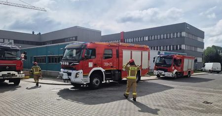 Pożar w szpitalu w Łodzi. 190 osób ewakuowanych
