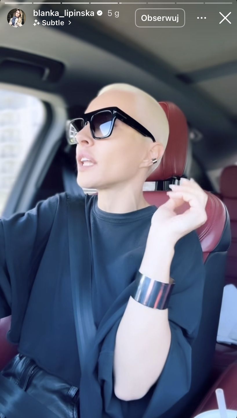 Blanka Lipińska psioczy po kolizji 